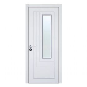 沃格生態(tài)門(mén)系列V-J06（玻）鑲黑色金屬條