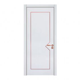 沃格生態(tài)門(mén)系列V-J05鑲玫瑰金色金屬條