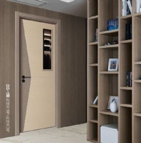 普達無(wú)漆木門(mén)系列D5-1（玻）科技木1號+3號