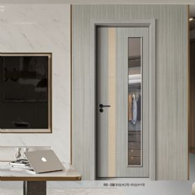 普達無(wú)漆木門(mén)系列R5-2（玻）科技木2號+1號