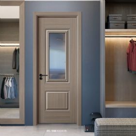 普達無(wú)漆木門(mén)系列R5-18（玻）科技木3號