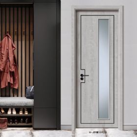 普達無(wú)漆木門(mén)系列H-J01（玻）云尚2號