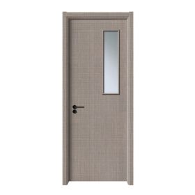 普達無(wú)漆木門(mén)系列H-01（玻）刀砍紋3號